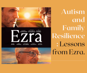 Poster of the movie EZRA portraying a father, grandfather and young boy.